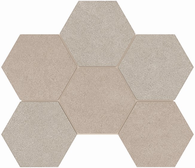 LN01/TE01 Terra Beige Hexagon 250x285 неполированный бежевый мозаика